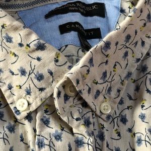 Banana Republic Mens long sleeve linen shirt